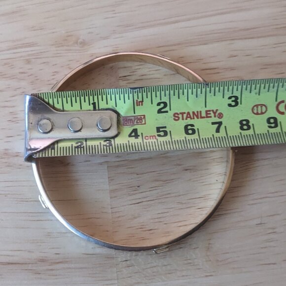 Vintage ITALIAN 18K Yellow Gold Bangle Bracelet, 10.7 grams - Picture 15 of 16